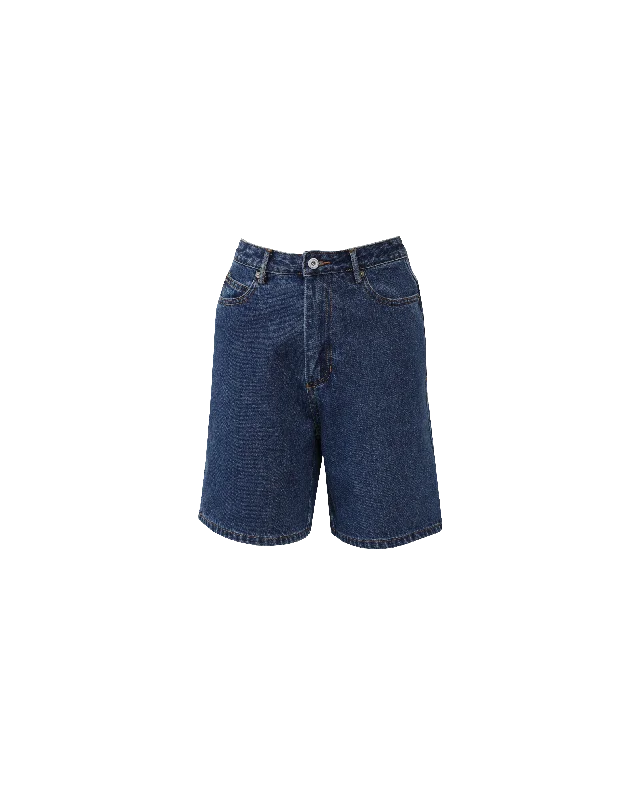 SOLAR RELAXED SHORT INDIGO