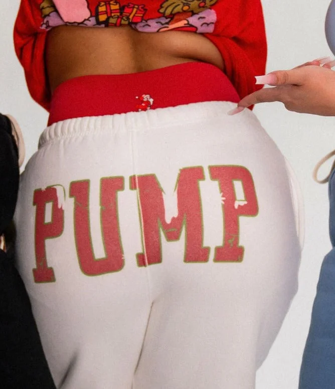 PUMP - WHITE - SWEATPANTS