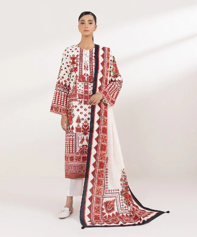 Printed Khaddar Dupatta