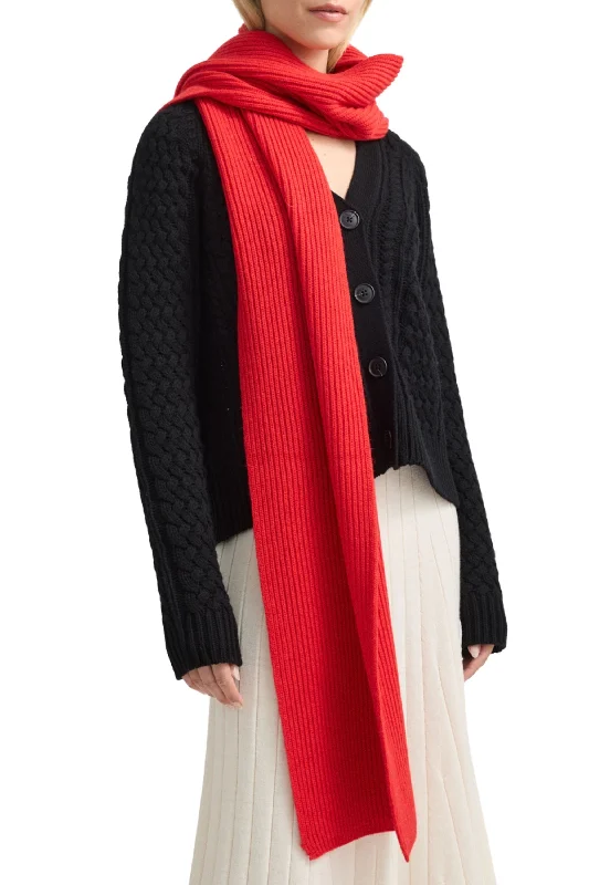 HEAVY GAUGE RIB SCARF - 9055